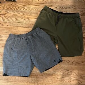 Adidas & Gerry set bundle of 2 Athletic Shorts Men’s 2XL XXL gray black green
